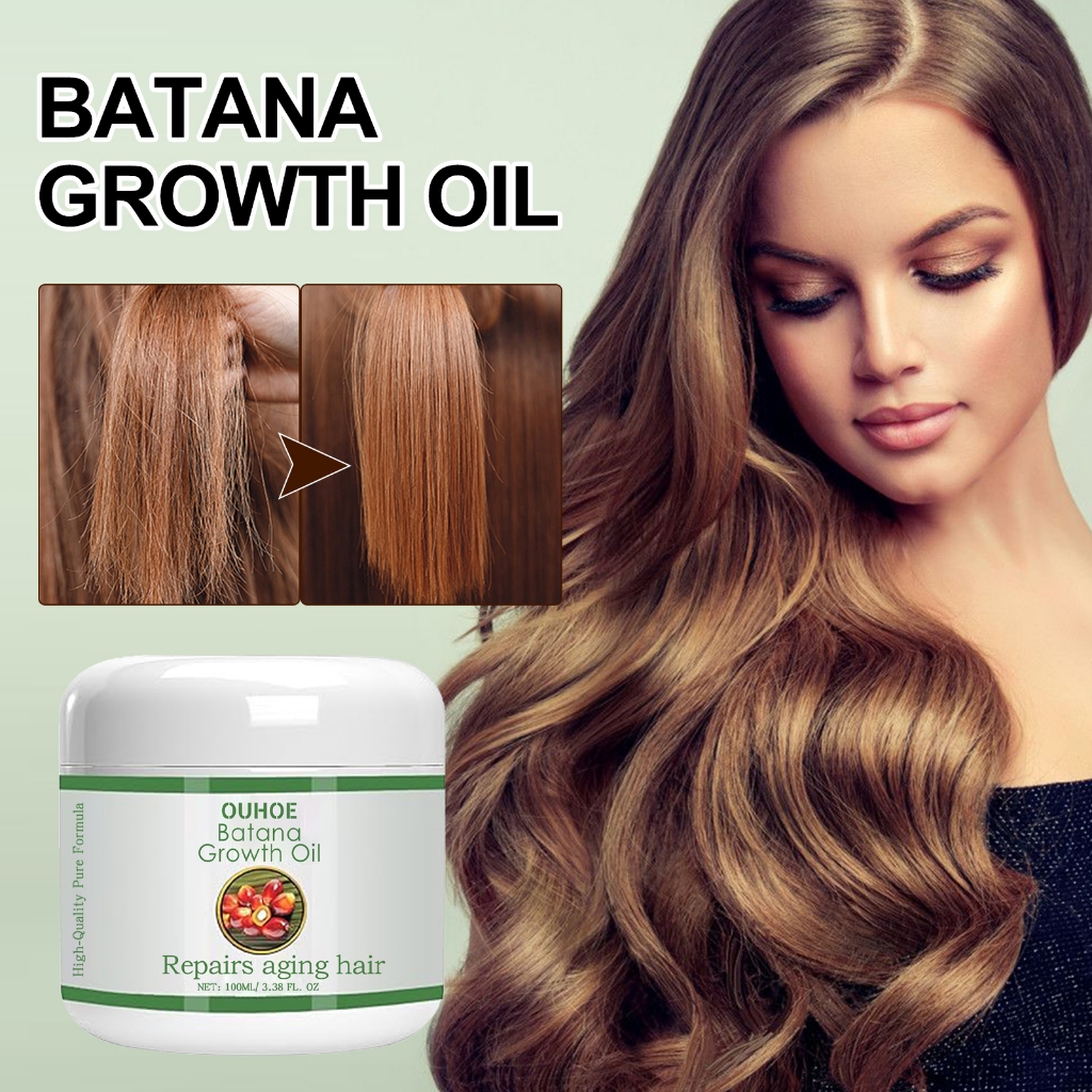 OUHOE Batana Oil Hair Cream 100ml Batana Oil For Hair Repairs Aging Hair Batana Hair Mask