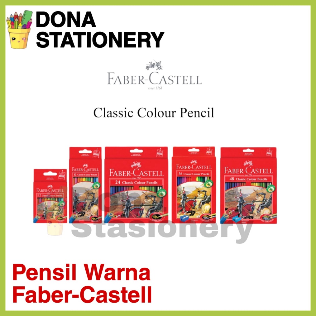 

KODE S5Q Pensil Warna Classic Faber Castell 12 24 dan 48 Warna