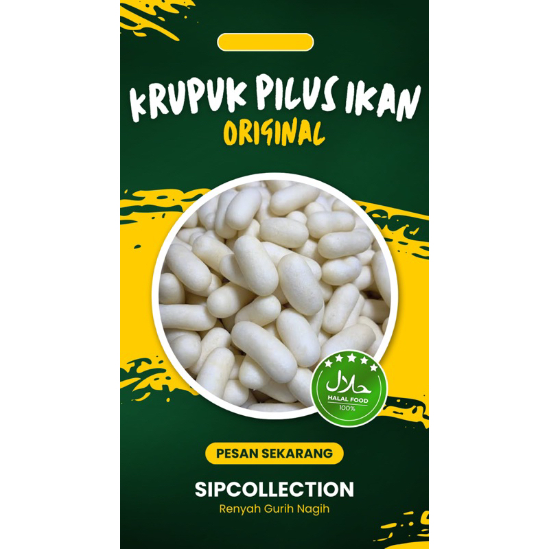 

250 gram kerupuk Pilus Lili rasa ikan original