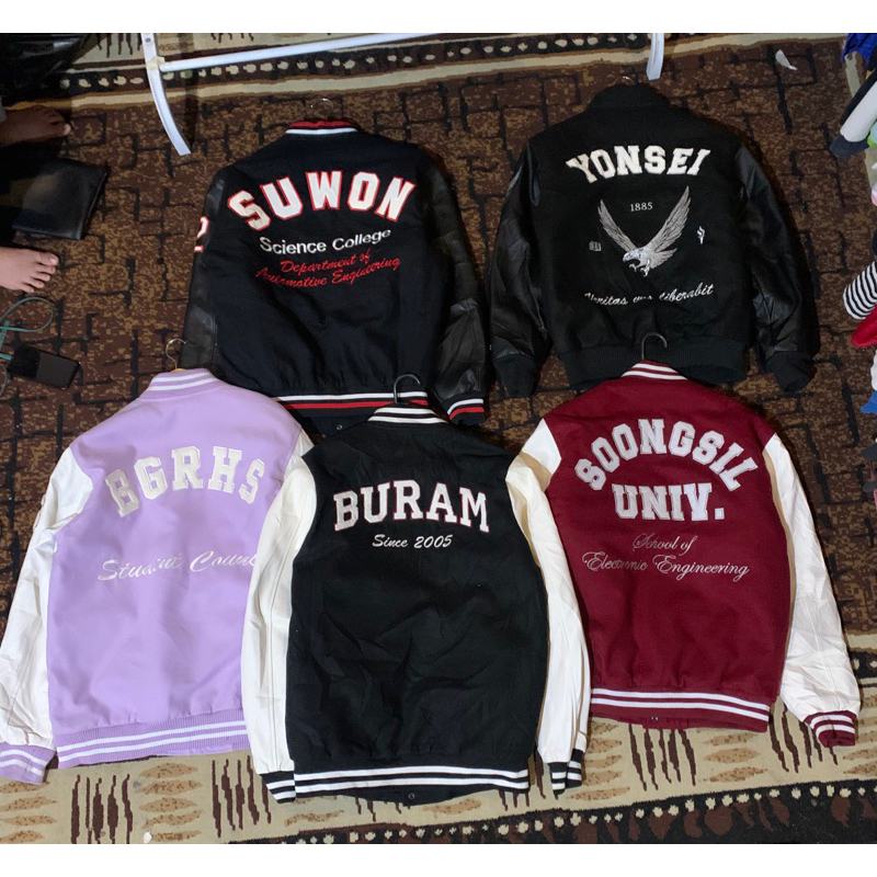 Univ Varsity leather korea