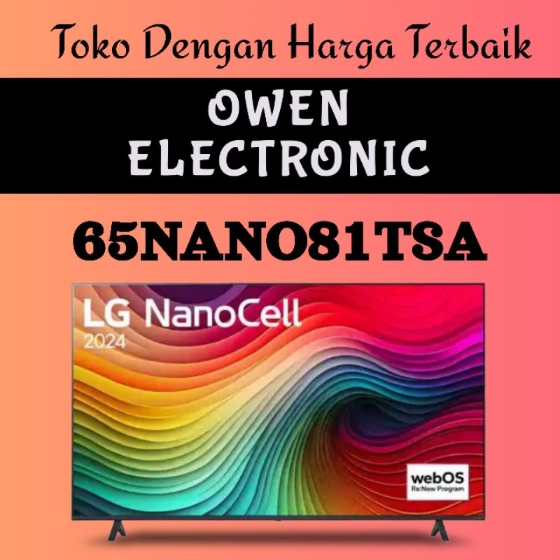 LG 65 inch 4K NANOCELL SMART TV 65NANO81TSA