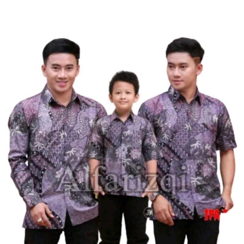 Baju batik pria dewasa baju batik anak laki laki warna ungu couple batik baju batik pria jumbo big s