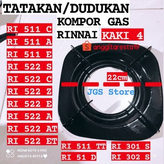 TATAKAN Kompor Rinnai 4 kaki DUDUKAN Nampan RINNAI 602AG 511A 511e 602a 522e Kotak 602 522