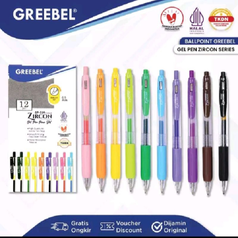 

GREEBEL GEL PEN ZIRCON GP-509