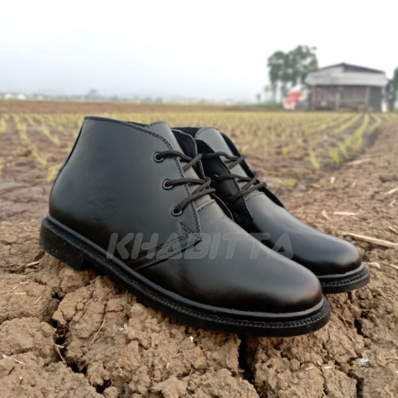 sepatu pdh pria kulit asli | sepatu pdh jatah tni polisi security kulit asli
