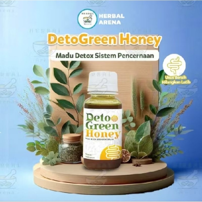 

DETOGREEN HONEY 200Gram membersihkan Plak2 pd usus kotor