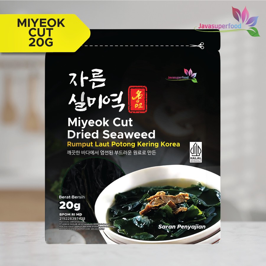 

Wakame Rumput laut kering potong / Dried Seaweed / Miyeok Miso soup VARIAN - 20 g