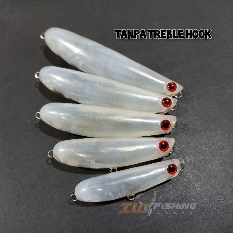 Lure WTD terbalik splas kolang-kaling 6-10 cm bahan lem tembak killer untuk umpan pancing mancing ha