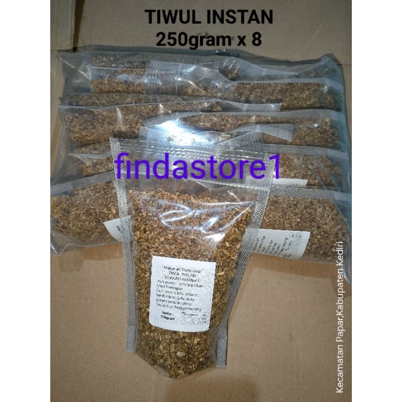 

Tiwul INSTAN 1 Pack isi 8 @250gr