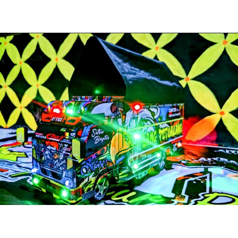 PROMO MINIATUR TRUK OLENG FUL LAMPU DAN TERPAL/MINIATUR TRUK TERLARIS/MINIATUR TRUK OLENG/MINIATUR T