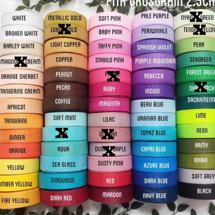 

MELEDAK PROMO Pita grosgrain 25cm 1 part 1