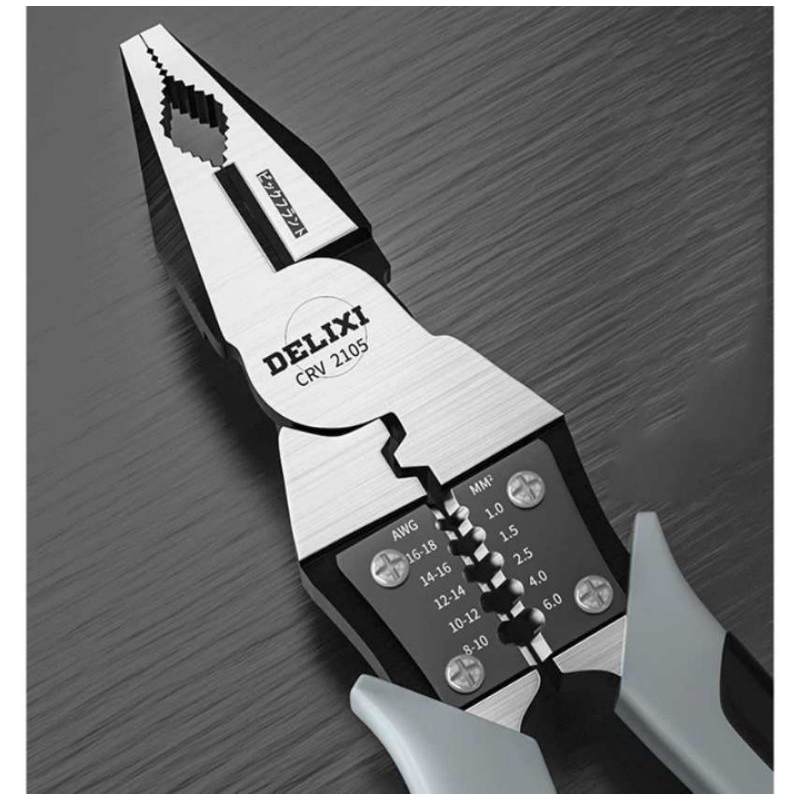 DELIXI Tang Pemotong Kawat CRV Multifungsi Wire Cutter 9 inch