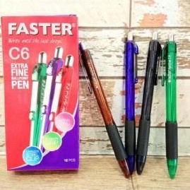 

KI3 D Pulpen Faster C6 12 pcs