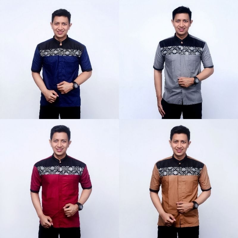 BATIK KALONGAN | KOKO BORDIR BATIK PEKALONGAN SIZE M L XL