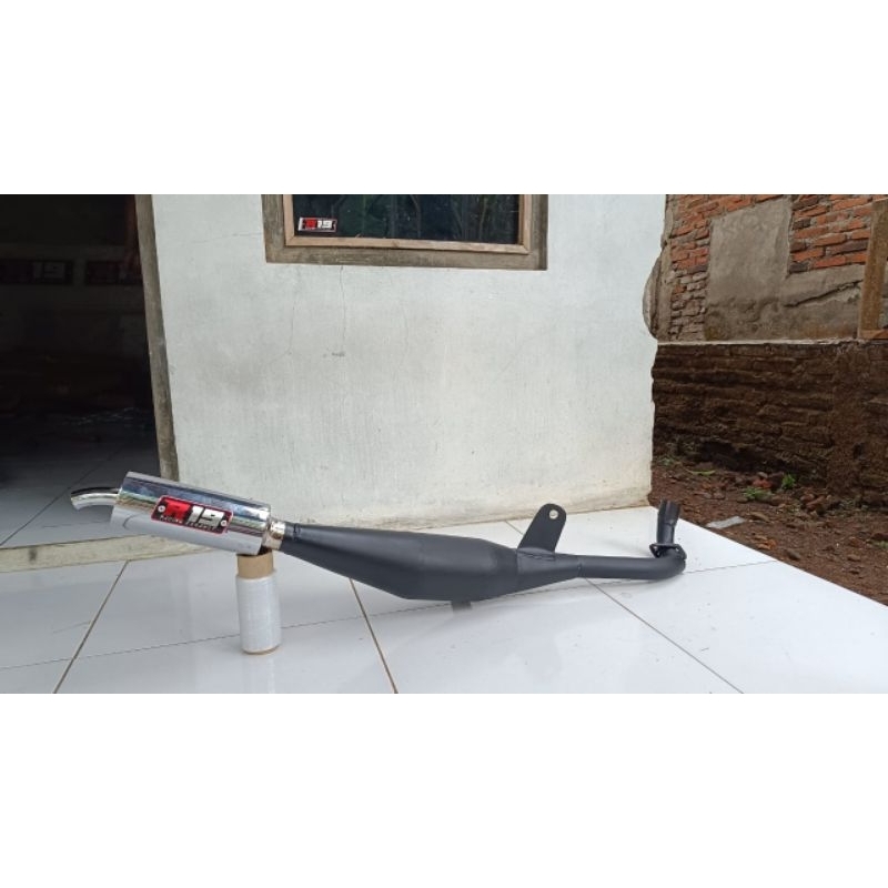 KNALPOT RC 100 BRAVO ORIGINAL R19 CAT HITAM