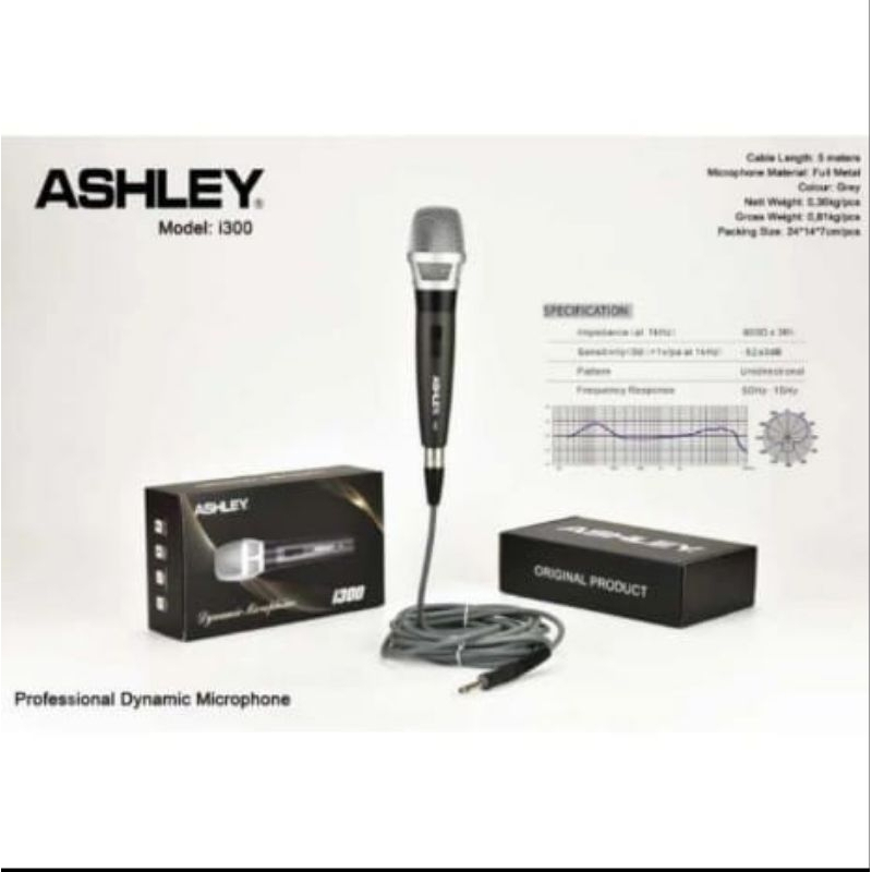 Mic Kabel Ashley i300 ORIGINAL i300 Ashley Mic Kabel