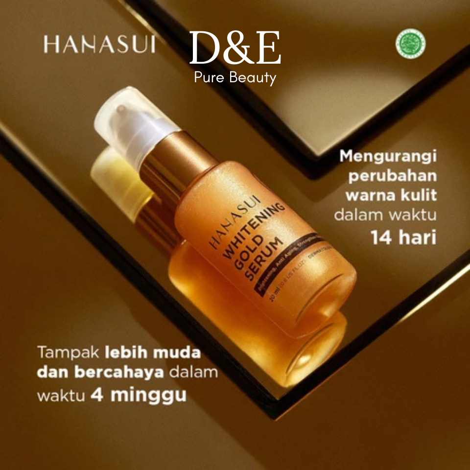 Hanasui Whitening Gold Serum - 4% Niacinamide & 2% Vitamin C 20 ml Cerah & Glowing Kurangi Bintik Hi