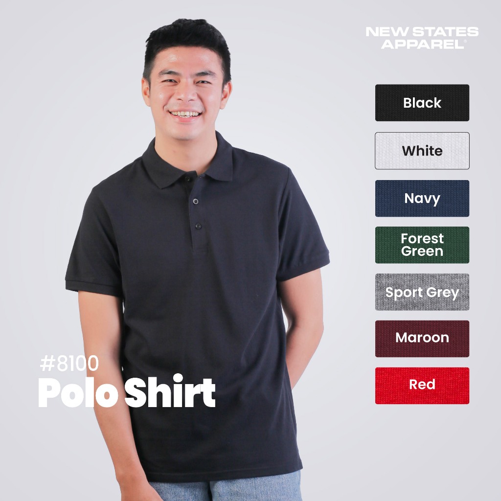 New States Apparel Premium Cotton Polo Shirt 8100