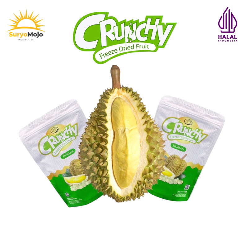 

SuryoMojo - Buah Kering | Crunchy Durian | Freeze Dried Fruit Durian 10 Gr