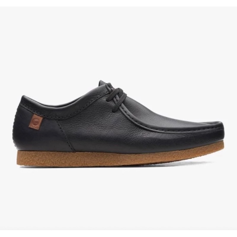 sepatu sneakers pria clarks sharce II Run loafers black original with box -44