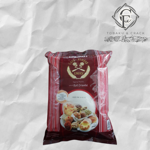 

Tepung Cakra Kembar Roti Oriental/ Tepung Cakra Kembar Emas Roti Oriental 5 Kg.