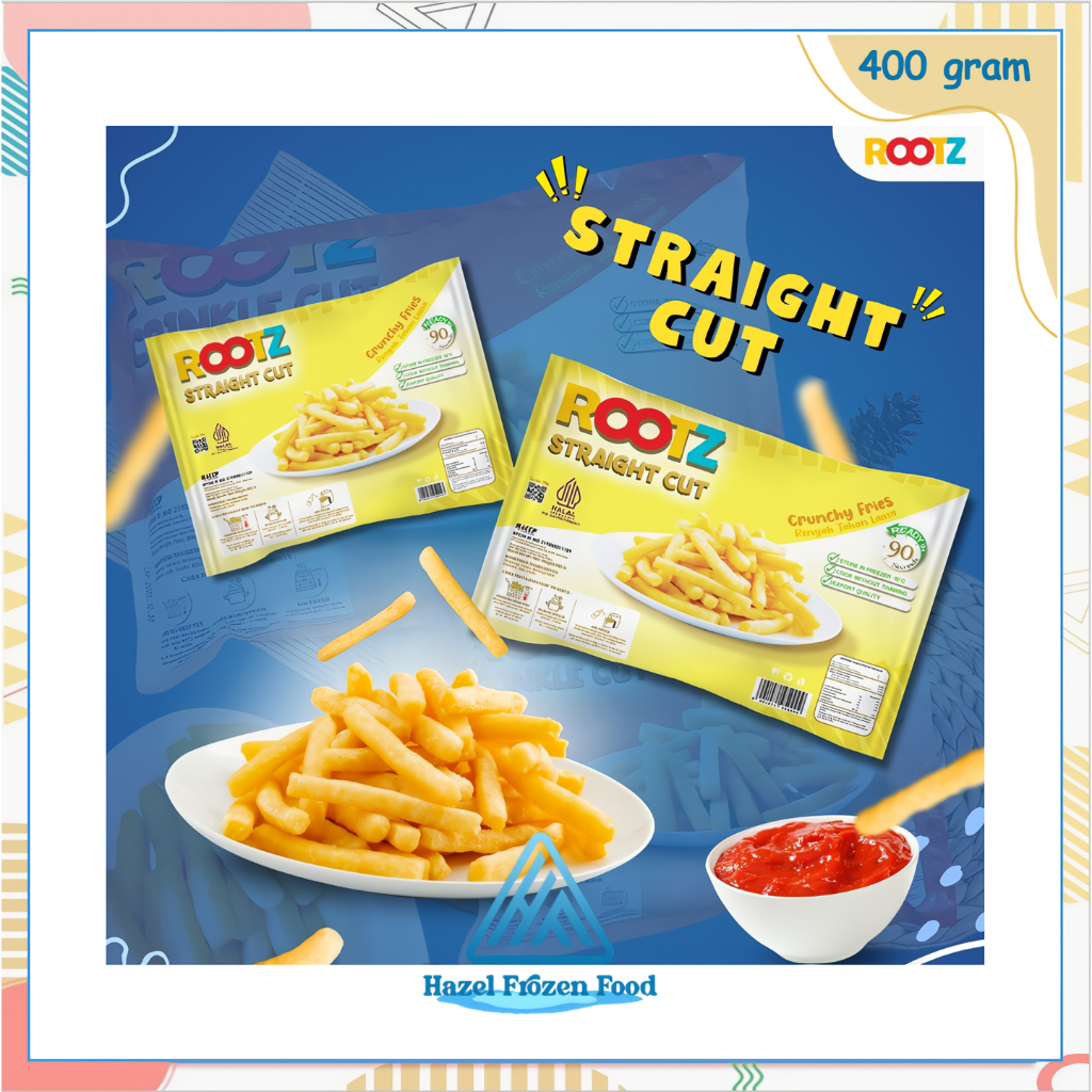 

Rootz Singkong Goreng Straight Cut 400 g Frozen Food Karawang