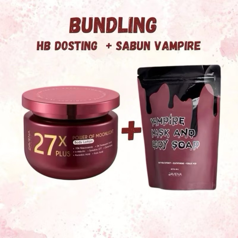 Body lotion + sabun vamvir daviena skincare |daviena official