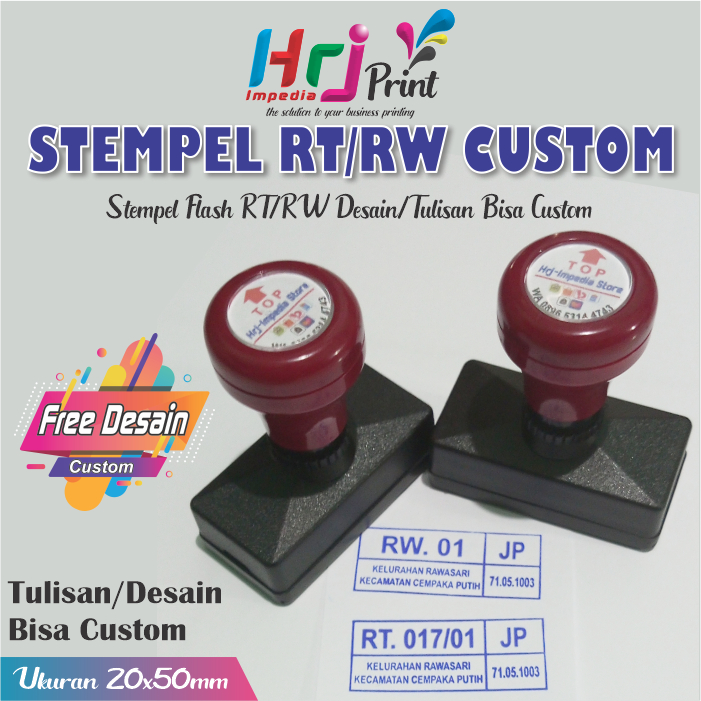 

Stempel rt/rw custom | Cetak stempel rt rw desain custom | Cetak stempel flash| Stempel kilat