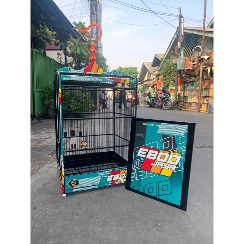 SANGKAR KANDANG KOTAK EBOD DECAL RUJI FIBER NO 2
