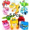 mainan gogo dino set isi 5 pcs go go dino berubah robot Momo dino