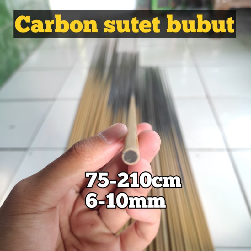 Carbon sutet bubut 6-10mm 75-210cm