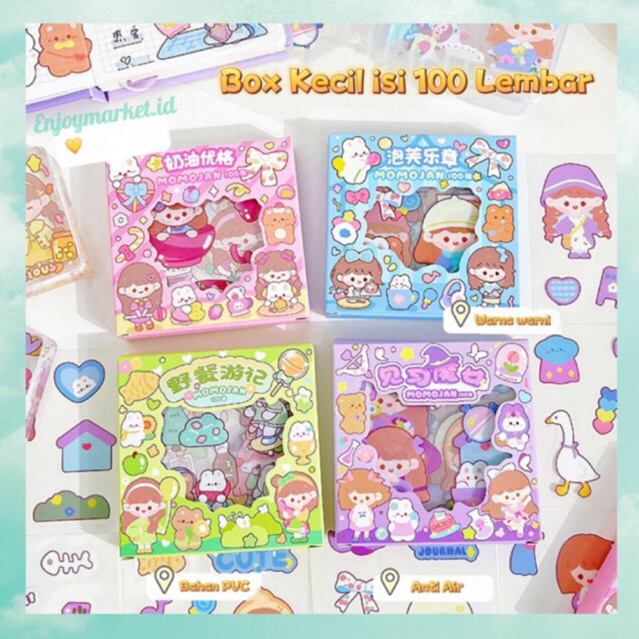 

Stiker Box Nini Mini Dekor Buku Jurnaling Edisi MOMO isi 100 Lembar