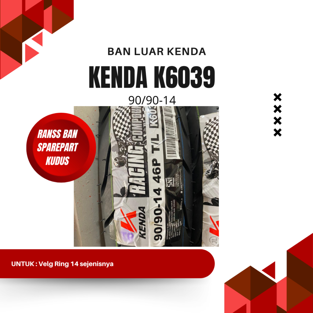 BAN LUAR KENDA K6039 90/90-14