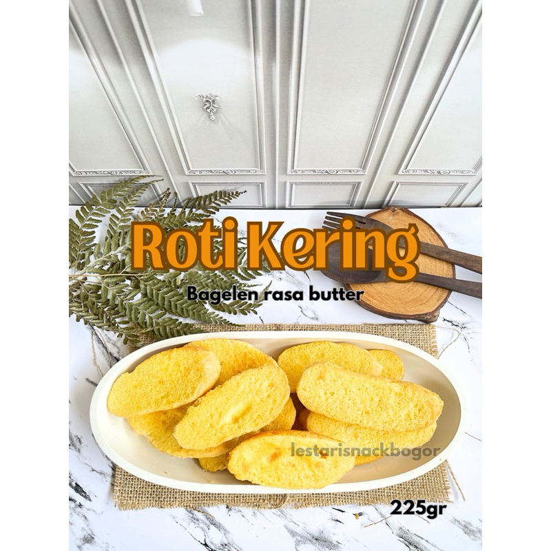 

Roti Kering Berat 225gr Rasa Butter