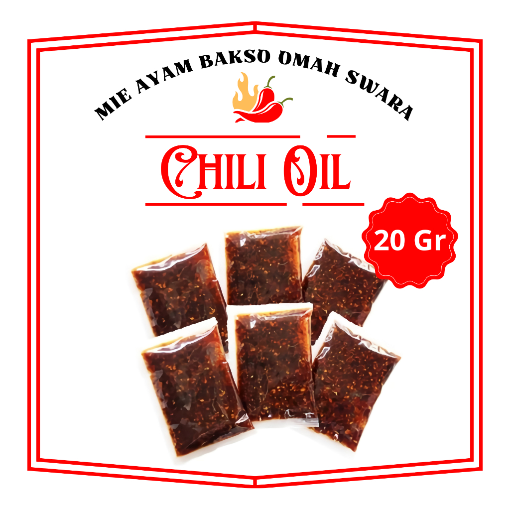

CHILI OIL - 20 gram / MINYAK CABAI HARGA UNTUK 1 SACHET PEDAS GURIH MANTAP