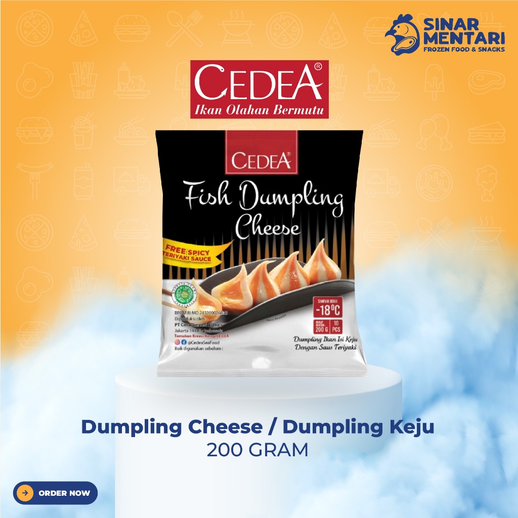 

Cedea Dumpling Cheese 200 gram + Dapat Teriyaki Saus
