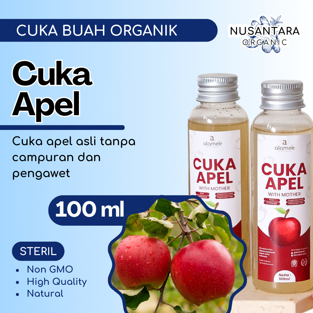 

Cuka Apel Alamee Apple Cider Vinegar With Mother Minuman Diet Detoks Sari Buah 100ml