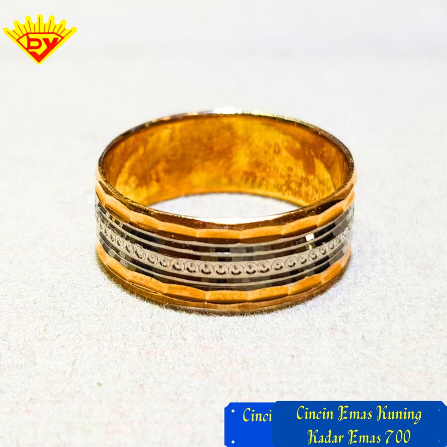 Cincin Emas Kuning Kadar Emas 700