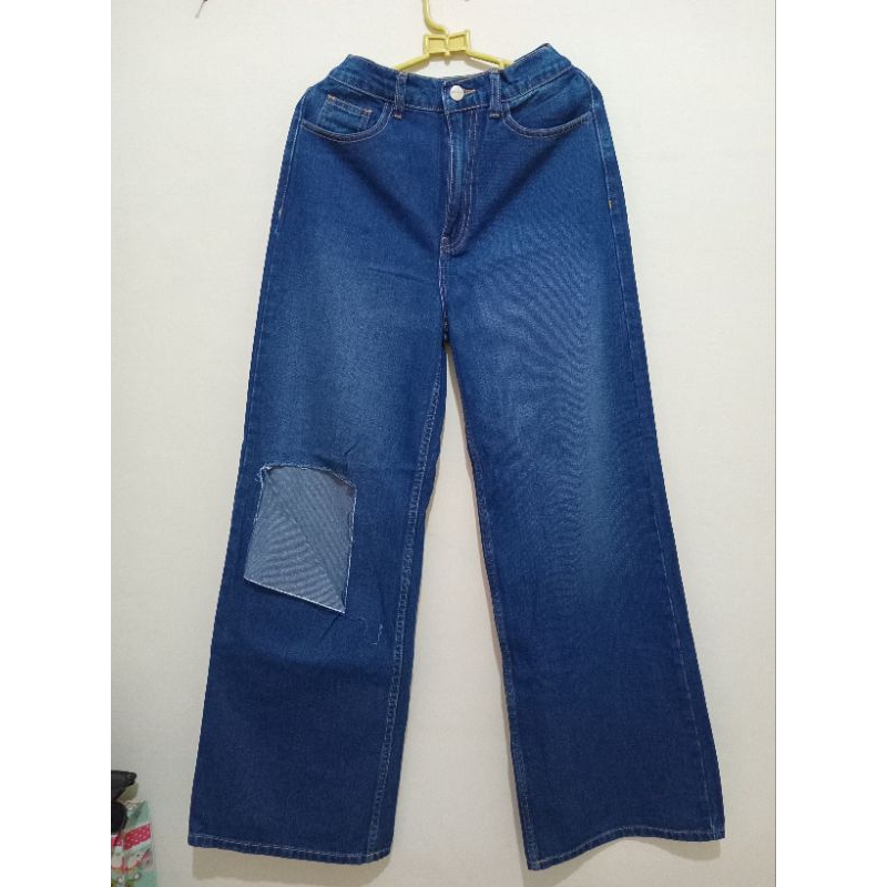 PRELOVED COLORBOX celana jeans denim high waist