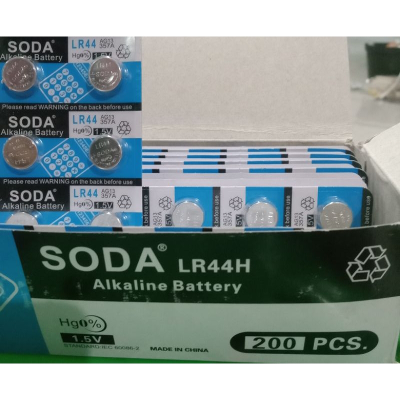 ALKALINE BATTERY/LR44H/batre laser 1Lmbr isi 10 pc