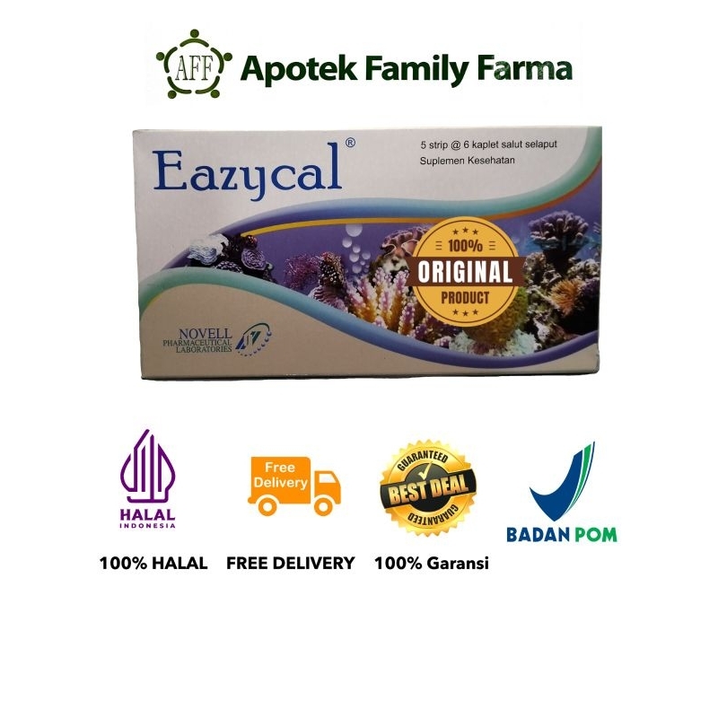 Eazycal 1strip / 1box - Vitamin dan Kalsium Ibu Hamil