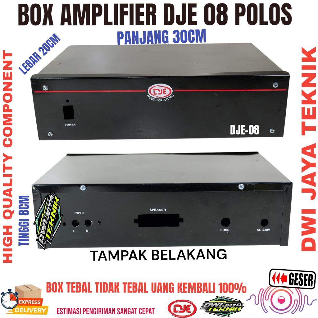 BOX AMPLI AMPLIFIER DJE 08 POLOS