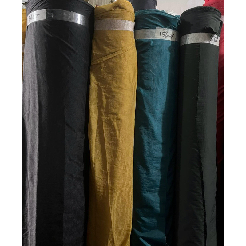 KAIN PARASUT RIPSTOP BAHAN LUARAN JAKET RANNING WARNA DOP