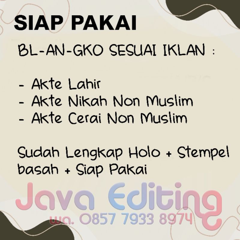

PRODUK KERTAS CUSTOM SIAP PAKAI