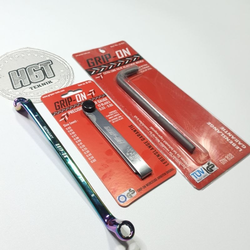 Kunci Stel Klep Grip on 3 pcs - Kunci Stelan Klep Grip on 3 Pcs - Fuller grip-on feeler alat ukur kl