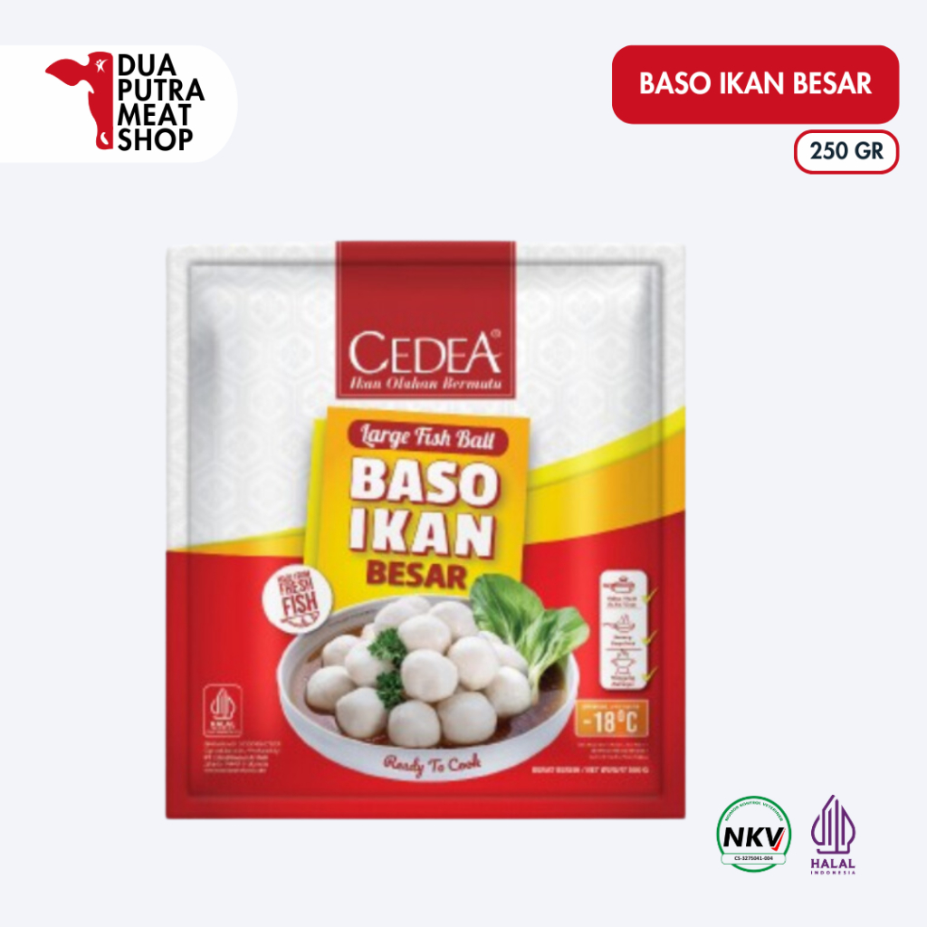 

Cedea Baso Ikan Besar 250gr | Fishball Premium