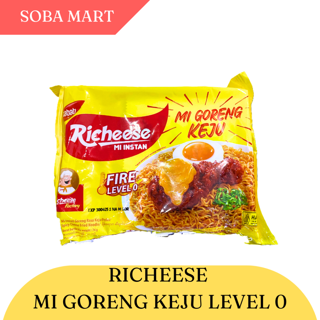 

Soba Mart Richeese Mie Goreng Keju Level 0 (1 pcs)