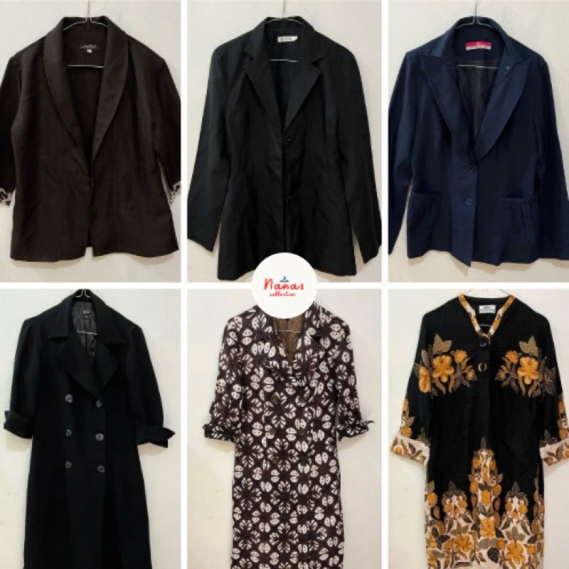 BLAZER KOREAN & TUNIK BATIK WANITA VINTAGE PREMIUM (THRIFT/PRELOVED)