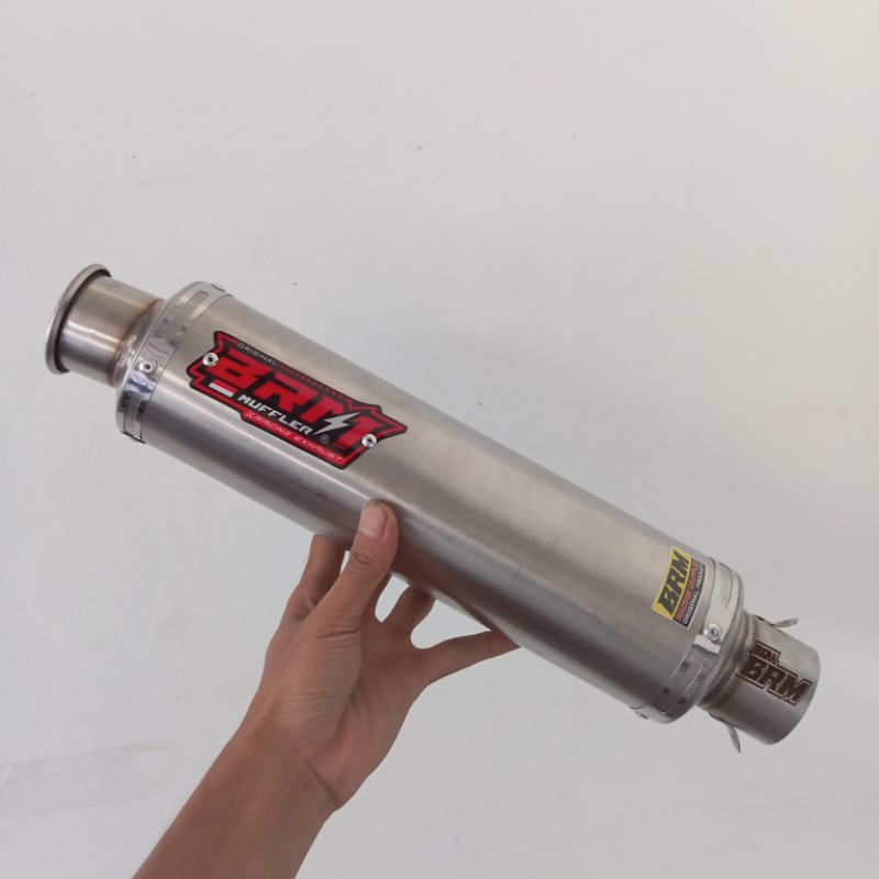 Slincer silincer knalpot racing bulat ccicin original BRM RACING