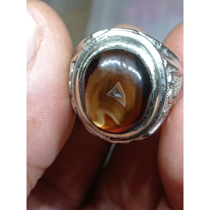 natural akik Yaman combong motif